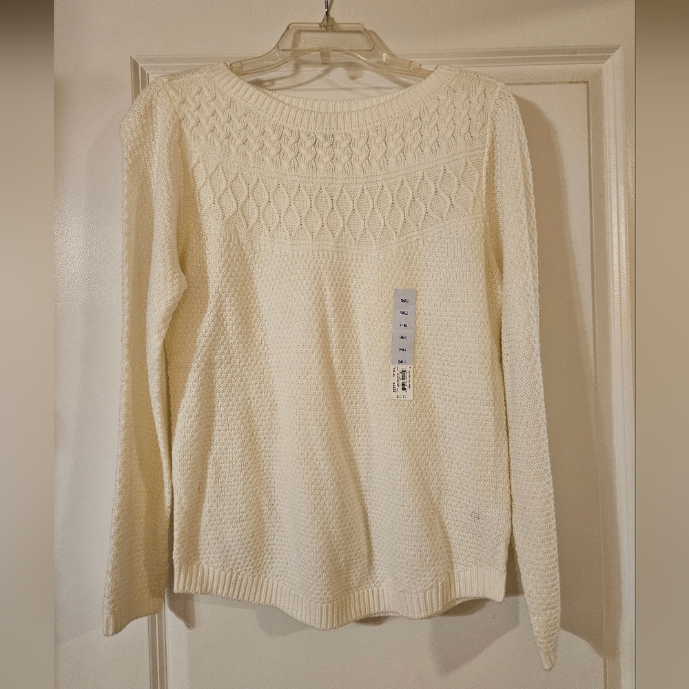 Women's Cream Croft & Barrow Sweater, S, NWT
